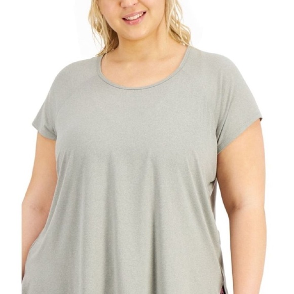 ID Ideology Women's Sweat Set T-Shirt Gray Size 4X - Picture 3 of 11